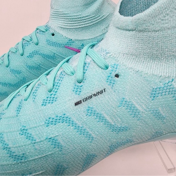 Nike Soccer Cleats Womens 8 Turquoise Phantom Luna Elite Gripknit Cyclone 360 - Picture 5 of 9